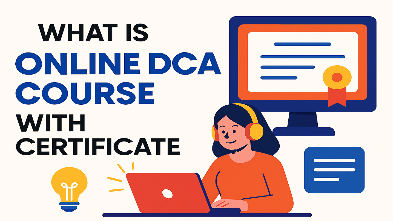 What is online DCA Course With Certificate